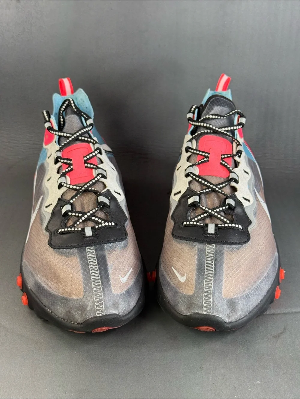 Nike React Element 87 'Solar Red' athletic sneaker shoes men’s size 11